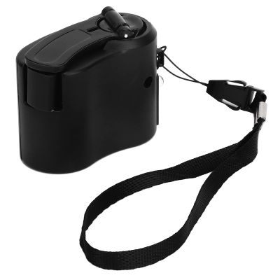 Hand Crank Charger, Hand Crank Phone Charger Hand Crank Generator Emergency Charger USB Charger for Outdoor Hiking Camping (Black)