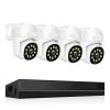 4K Surveillance System 8MP 4MP Two Way Audio PTZ CCTV POE AI Security Camera 8CH P2P NVR Video Surveillance Kit(None,8CH 8MP with 4 Cam) view 1