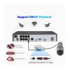 QDVOPHZA 8CH 4K 5MP 8MP PTZ Security POE IP Camera System Outdoor AI Human Detection Two Way Audio Video Surveillance Camera Kit(None,8CH NVR 4pcs Cam 8MP) view 4