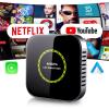Aeedpa Netflix CarPlay Adapter Ai Box, 8GB 128GB, 3 in1 Car Video Streaming Wireless Carplay Adapter for iPhone & Android Auto, Supports YouTube, TikTok, Hulu, TF Card, Plug & Play view 2