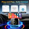 Aeedpa Netflix CarPlay Adapter Ai Box, 8GB 128GB, 3 in1 Car Video Streaming Wireless Carplay Adapter for iPhone & Android Auto, Supports YouTube, TikTok, Hulu, TF Card, Plug & Play view 3