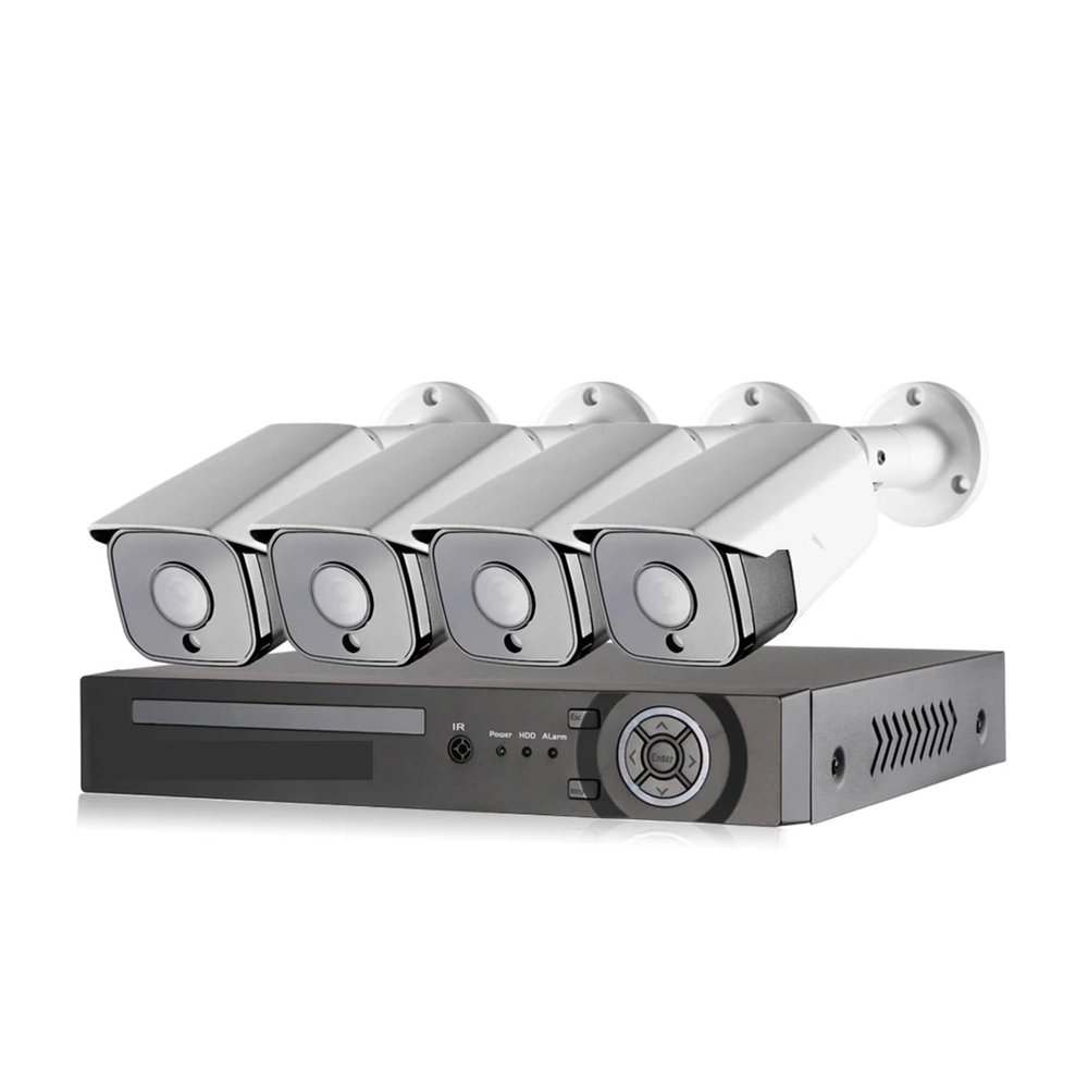 20fps 6MP Face Detection POE IP Camera Security System Kits Audio Waterproof CCTV Video Surveillance AI NVR(None,4pcs Cameras)