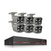 8CH 5MP HD POE CCTV Security Camera System Home Video Surveillance NVR Kit Face Detection Outdoor IP Camera Set(1T,8CH 6 Bullet Camera) view 1