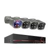 QDVOPHZA Ultra HD 4K POE Camera System Face Detected Red-Blue Light Alarm Colorful Night 8MP CCTV Video Security Surveillance Kit(2T,8CH NVR 4 Cameras) view 1