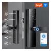 KIEEQGAK Tuya WiFi Digital Electronic Smart Door Lockwith Fingerprint Smart Card Password Key UnlockAdvanced Security and Convenience(Tuya170mm-5050) view 3