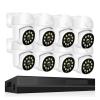 QDVOPHZA 4K Surveillance System 8MP 4MP Two Way Audio PTZ CCTV POE AI Security Camera 8CH P2P NVR Video Surveillance Kit(None,8CH 4MP with 8 Cam) view 1