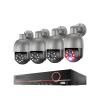 4K 8MP Surveillance Camera System H.265 8CH PoE NVR Kit Human Detection Red-Bule Light Alarm P2P Video Audio CCTV Camera(4T,7) view 1