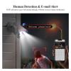 4K 8MP Surveillance Camera System H.265 8CH PoE NVR Kit Human Detection Red-Bule Light Alarm P2P Video Audio CCTV Camera(4T,7) view 4