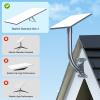 for Starlink Gen 3 Roof Mount, Metal Alloy Starlink Standard V3 Mounting Kit with Starlink Gen 3 Pipe Adapter, Angle Adjustable (Curved) view 4