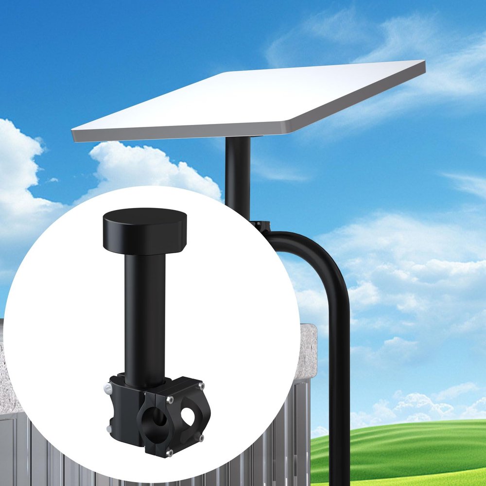 Mini Tripod Adapter with Ball Head for Starlink Mini Mount, Aluminum Alloy Starlink Mini Mount with 1/4"-20 and 3/8"-16 Threads Pipe Adapters (Stsrlink Mini Pole Clamp)