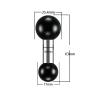 Vehibrckt 0.67" to 1 Inch Ball Adapter Ball Mount Base XL Long Rod with 1 TPU Ball Compatible with Ram Mounts Double Socket Arm, GPS Brackets for Bike Phone Holder,Action Camera (Black-1) view 3
