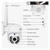 QDVOPHZA H.265 3MP 4MP 5MP Wireless CCTV System Two Way Audio Waterproof WiFi IP Auto Tracking PTZ 10CH NVR Video Surveillance Kit(None,10CH 5MP with 4 PTZ) view 4