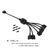 Extension Cable Compatible with The Motherboard Interface RGB 1-6 12v 4pin RGB Splitter Cable Compatible with The B-1P6L-X(4PIN 12V RGB) view 3