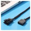 ACGTUY 5V 3 Pin / 12V 4 Pin 30cm Motherboard RGB Adapter Conversion Cable Compatible with The PC Computer Light Strip SM Wire Line Conversion Cable(3P Female) view 4
