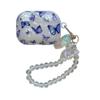 Unique Lovely Fashion Blue Butterfly Pattern Case with Pendant for AirPods 4 Cover Case for Women Men for AirPods 4 view 1