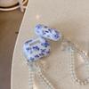 Unique Lovely Fashion Blue Butterfly Pattern Case with Pendant for AirPods 4 Cover Case for Women Men for AirPods 4 view 4