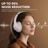 1Mii Y8+ Hybrid Active Noise Cancelling Headphones, 100H Ultra Playtime, Bluetooth 6.0 Over Ear, Wireless Hi-Res Audio Deep Bass Comfort for Travel Home Office, AI Chat & Custom EQ via APP Beige-Green view 3