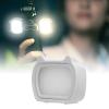 Action Camera Fill Light, Dimmable Portable Fill Photography Lamp Support Magnetic Attraction, with Single and Double Mounting Clips, USB Charging Port view 2