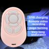 Wisoqu Scrolling Remote Control, Bluetooth Page Turner, Mobile Phone Camera Remote Shutter, for Photography, Video Recording, Watching Short Videos, Reading (Roseate) view 4