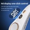 GICOOK Portable neck fan, rechargeable USB portable cooling fan, digital display, bladeless design (White 1200mAh) view 4