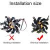 1LOT 85MM 4PIN RTX 2060 2060S GPU Fan Compatible with GTX 1660TI 1660S 1650S 1650 Graphics Card Cooling Fan view 3