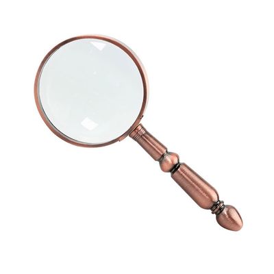 JSEIAJB Classical Handheld Antique Bronze Magnifying Glass Optical Glass Gift
