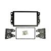 Car Front Side Air Outlet Vent Frame Trim Compatib Car Double Din Fascia Frame Bezel/Fit for Chevrolet Aveo Lova Captiva Gentra Radio DVD Stereo Panel Dash Mounting Installation Trim Kit ABS Silver view 1