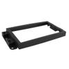 Car Front Side Air Outlet Vent Frame Trim Compatib Car Double Din Fascia Frame Bezel/Fit for Chevrolet Aveo Lova Captiva Gentra Radio DVD Stereo Panel Dash Mounting Installation Trim Kit ABS Silver view 3