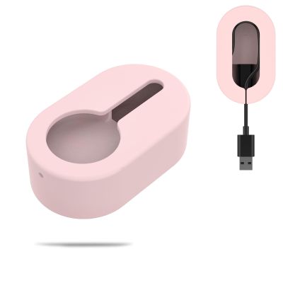 Charger Protector Cover for Oura Ring Gen3 Horizon,NOUKAJU Silicone Protector Cover,Cable Organizer,Silicone Charger Protector Cover for Oura Ring 3,Not Charger(Pink)