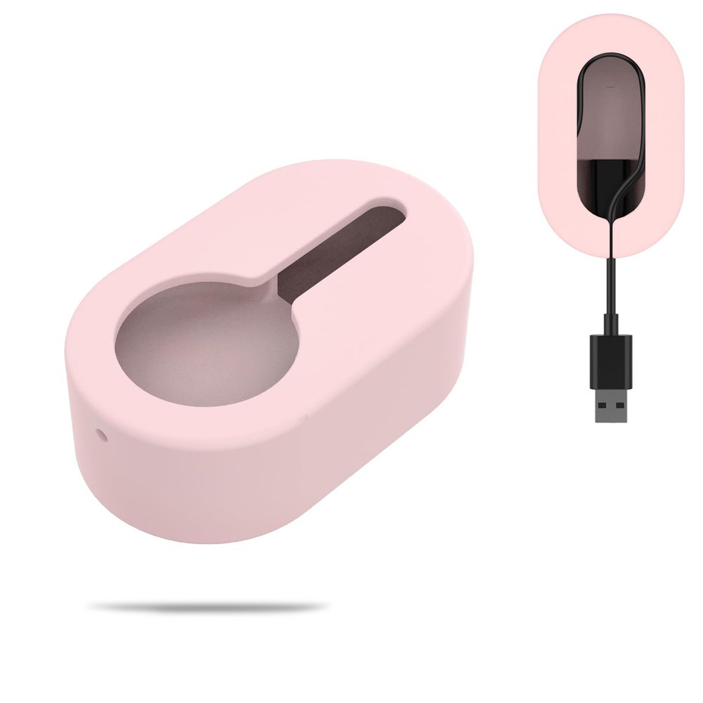 Charger Protector Cover for Oura Ring Gen3 Horizon,NOUKAJU Silicone Protector Cover,Cable Organizer,Silicone Charger Protector Cover for Oura Ring 3,Not Charger(Pink)