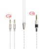 ABLET 4.4mm Balanced Cable Replacement Upgrade Cable 6N OCC Copper Single Crystal Silver Plated Cord Compatible with Hifiman Sundara, Ananda, Arya, HE400SE, HE4XX, HE-400i Headphone (2x3.5mm Version) view 2