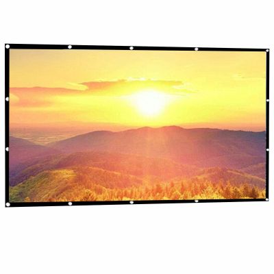 150 Inch Projector Screen 16:9 Foldable Anti-Crease Portable Projector Movies Screens, for Home Theater Outdoor Indoor(159X90CM/72in)