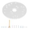 YLHHWVY Universal Router Base Plate 6.5-1/4 Inch Acrylic Clear Router Table Base Plate with Centering Pin Screws and Multiple PreDrilled Holes view 1
