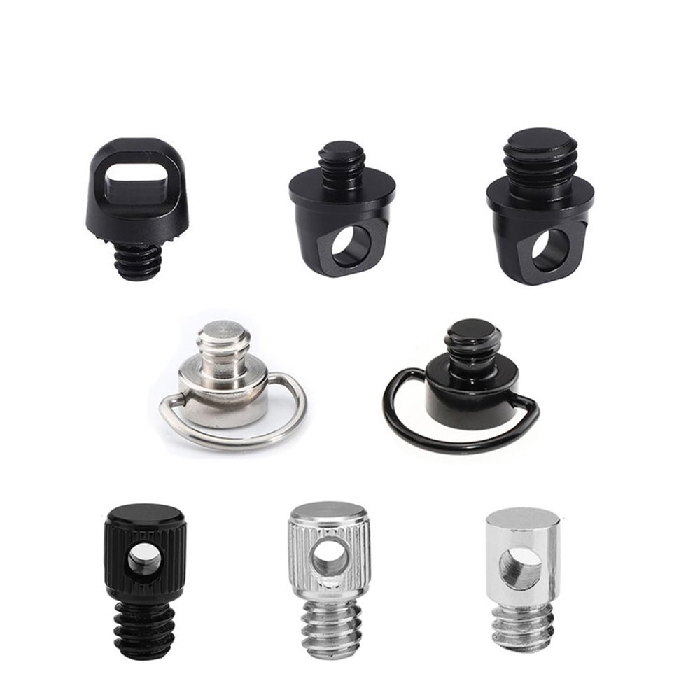D-Ring Camera Lanyard Screw 1/4 3/8 inch Universal Photography Accessories DSLR Plate Quick Release Adapter Stable Shooting(D1 D2 D3 1PC)