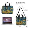 FOLIOSA Golden Field Laptop Shoulder Bag, Laptop Sleeve Case with Multi-Pockets Messenger Bag Briefcase Fits 13-16 in Laptop Tablet view 3