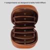 Camera Filter Bag, 8 Pockets Hard Shell Lens Filter Bag, Water & PU Leather Camera Filter Pouch for 95mm Filters view 2