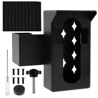 US Video Doorbell Mount Theft Doorbell Door Bracket No Drill Doorbell Mounting Bracket Multipurpose Doorbell Door Holder for Houses Apartments Rentals Dormitories(black)