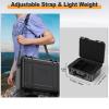 Starlink Mini Case, IP67 Waterproof Hard Case Precision Cut Foam For Starlink Mini, Kickstand, Pipe Adapter, Power Supply, Cables, Outdoor, Travel, Camping view 4