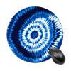 Mouses Pad Computer Mouses Mat Round Cute Mouses Pad with Design Non-Slip Desk Pad Laptop Desk Tie-dye Blue Mat for Office Home Gaming Working view 1