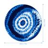 Mouses Pad Computer Mouses Mat Round Cute Mouses Pad with Design Non-Slip Desk Pad Laptop Desk Tie-dye Blue Mat for Office Home Gaming Working view 2
