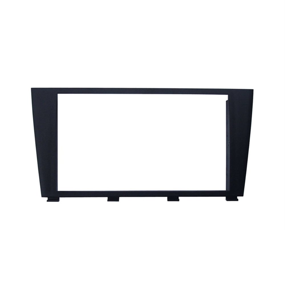 Car Front Side Air Outlet Vent Frame Trim Compatib Car Double Din Fascia/Fit for Lexus IS200 / Fit for Toyota Altezza Stereo Panel Radio DVD CD Mounting Installation Trim Kit ABS Silver Car Stereo R