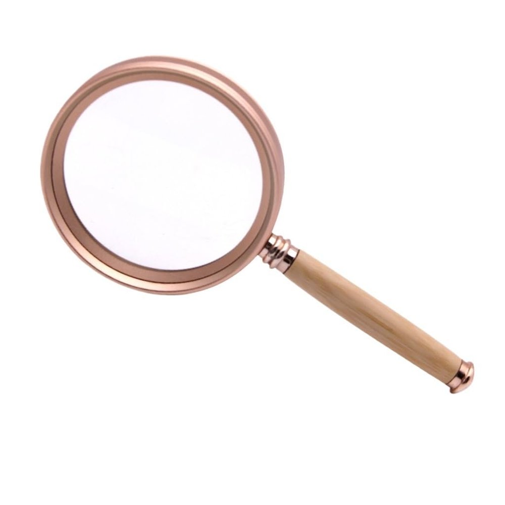 JSEIAJB Handheld Metal Frame High-Power Reading and Maintenance Magnifying Glass