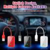 Wirelesss Adapter, 10 Meters Range Plug and Play 5.0GHz Fast Transmission with Voice Control Capabilities, Compatible with Over 98% Car for iOS, Only Suitable for iOS, ABS (Red) view 2