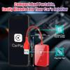 Wirelesss Adapter, 10 Meters Range Plug and Play 5.0GHz Fast Transmission with Voice Control Capabilities, Compatible with Over 98% Car for iOS, Only Suitable for iOS, ABS (Red) view 3