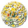 Flower: Daffodil Stickers Pack, 60PCs Yellow Flower Vinyl Decals, Aesthetic Waterproof Vinyl Decals, Stickers for Hydro Flask, Laptop, Water Bottle, Gift for Adults (Daffodil) view 1