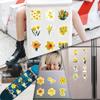 Flower: Daffodil Stickers Pack, 60PCs Yellow Flower Vinyl Decals, Aesthetic Waterproof Vinyl Decals, Stickers for Hydro Flask, Laptop, Water Bottle, Gift for Adults (Daffodil) view 3