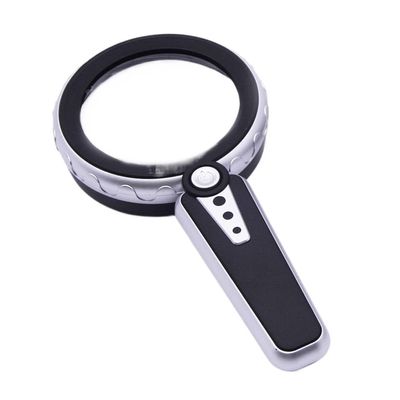 JSEIAJB LED Lights with Warm and Cold Light, Elderly Reading and Maintenance Acrylic Magnifying Glass(D)