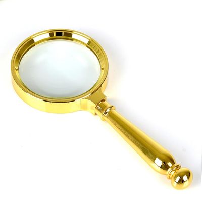 JSEIAJB Large Lens Handheld Magnifier Magnifier Reading Map Newspaper Handle Magnifying Glass(White-Dinosaur Doodle4)