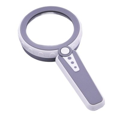 JSEIAJB LED Lights with Warm and Cold Light, Elderly Reading and Maintenance Acrylic Magnifying Glass(D)