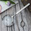 JSEIAJB Handheld Magnifier Magnifier Reading Magnifying Glass for Reading Book Inspection Coins Map(White-Dinosaur Doodle4) view 4